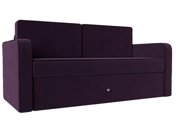 Детский диван-трансформер Смарт, Фиолетовый\Черный (Велюр) в Березниках