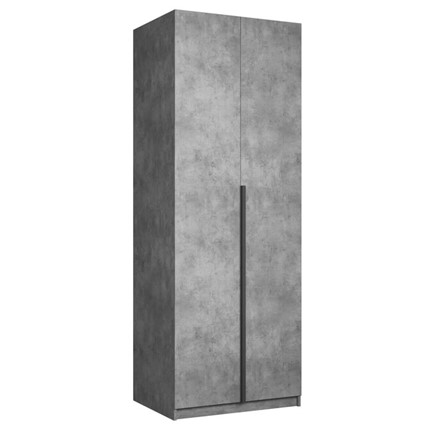 Шкаф 2-х дверный Локер Бетон (Гармошка) в Перми - изображение