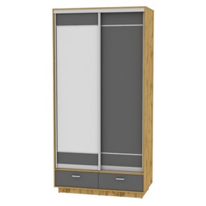 Шкаф 2-дверный Весенний HK3, 2385х1200х600 (D1D2), ДВ-Графит в Березниках