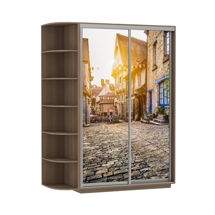 Шкаф 2-дверный Экспресс 1900x600x2200, со стеллажом, Улица/шимо темный в Перми - изображение