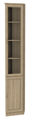 Распашной шкаф 208 правосторонний, цвет Дуб Сонома в Перми - изображение