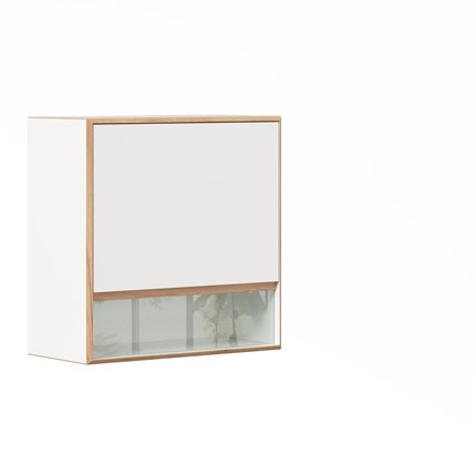 Шкаф настенный малый Лайн Белый ЛД 693.070 в Перми - изображение