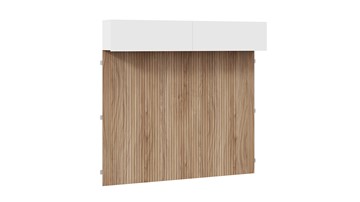 Шкаф настенный с декоративными панелями Порто (366) СМ-393.21.023-24 (Белый жемчуг/Яблоня беллуно/Белый софт) в Кунгуре