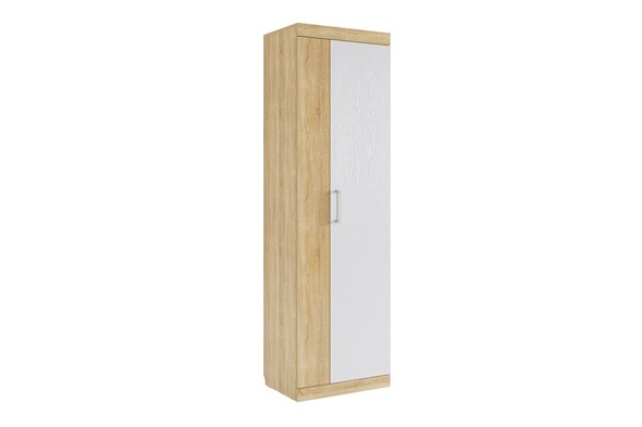 Шкаф двухдверный Макси, дуб сонома/белое дерево в Перми - изображение