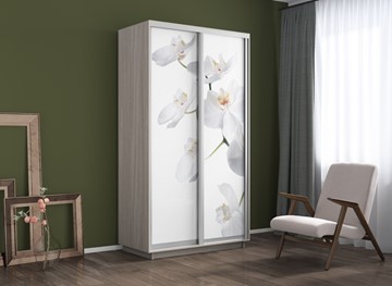 Шкаф 2-х створчатый Экспресс 1200x600x2200, Орхидея белая/шимо светлый в Перми - предосмотр 3