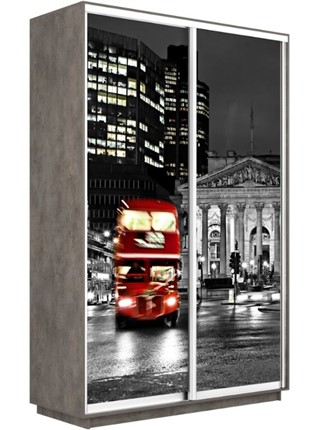 Шкаф Экспресс 1200x600x2400, Ночной Лондон/бетон в Перми - изображение