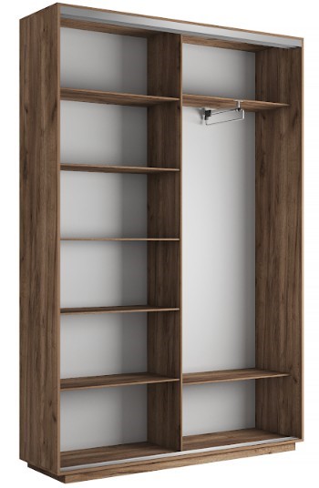 Шкаф 2-х дверный Экспресс 1400x450x2200, Ночной мост/серый диамант в Перми - изображение 1