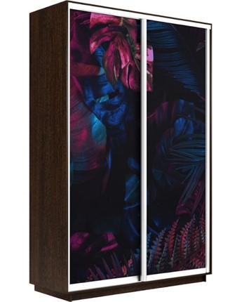 Шкаф 2-х дверный Экспресс 1400x600x2400, Джунгли темные/венге в Перми - изображение