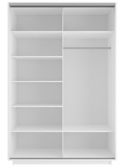 Шкаф 2-дверный Экспресс 1500x600x2400, со стеллажом, Сакура/белый снег в Перми - изображение 1
