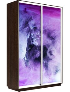 Шкаф 2-дверный Экспресс 1600x450x2400, Фиолетовый дым/венге в Перми