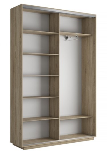 Шкаф 2-х дверный Экспресс 1600x450x2400, Орхидея белая/дуб сонома в Перми - изображение 2