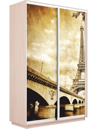 Шкаф 2-дверный Экспресс 1600x600x2200, Париж/дуб молочный в Перми - изображение