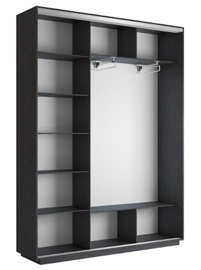 Шкаф 3-дверный Экспресс 1800х450х2200, Сакура/венге в Перми - изображение 1