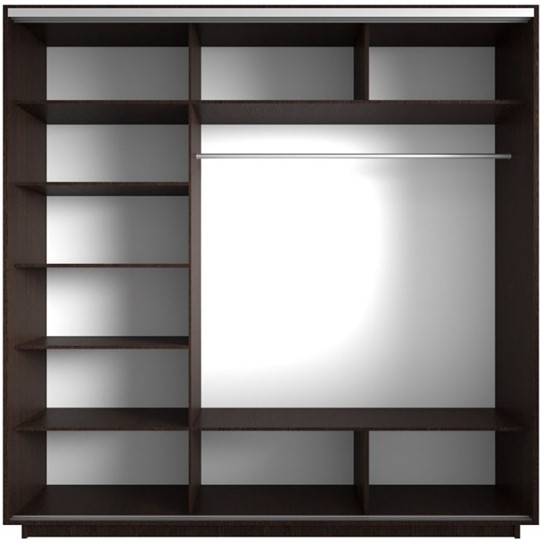 Шкаф 3-дверный Экспресс 1800х600х2400, Морские волны/венге в Перми - изображение 1