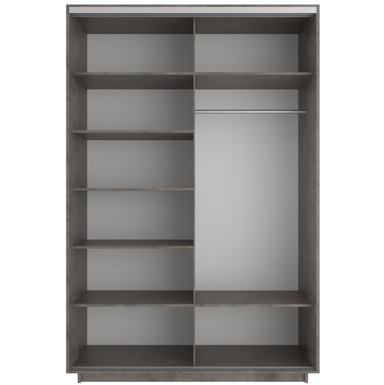 Шкаф 2-х дверный Экспресс 1600x600x2200, Сакура/бетон в Перми - изображение 1