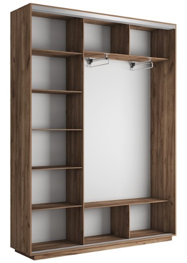 Шкаф 3-дверный Экспресс 2400х450х2200, Морские волны/дуб табачный в Перми - изображение 1