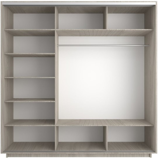 Шкаф 3-х створчатый Экспресс 2400х600х2400, Сакура/шимо светлый в Перми - изображение 1