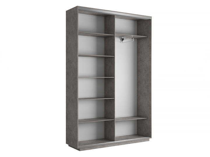 Шкаф 2-дверный Экспресс (ДСП) 1400х450х2200, бетон в Перми - изображение 3