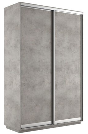Шкаф 2-х створчатый Экспресс (ДСП) 1400х450х2400, бетон в Березниках - изображение