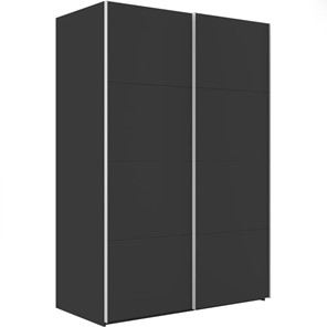 Шкаф 2-х дверный Эста (ДСП/ДСП) 1600x660x2200, серый диамант в Перми - предосмотр
