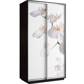 Шкаф двухдверный Хит 1200x600x2200, белая орхидея, венге в Перми
