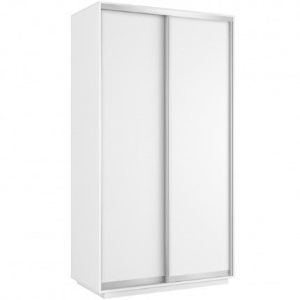 Шкаф 2-дверный Хит (ДСП), 1200x600x2200, белый снег в Кунгуре - изображение