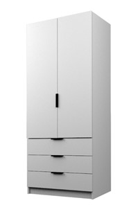 Шкаф двухдверный ЭШ3-РС-19-8-3я, Белый 190х80х52 в Перми - предосмотр