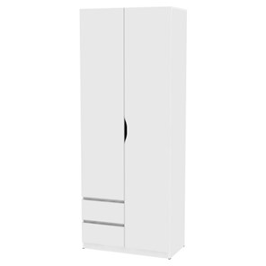 Шкаф 2-х дверный Мальта H201, Белый в Перми - предосмотр