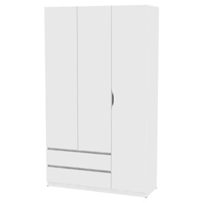Шкаф 3-дверный Мальта H217, Белый в Перми - предосмотр