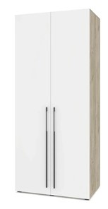 Двухдверный шкаф Modern С22, Серый дуб/Белый в Перми