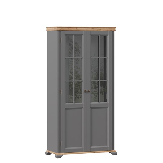 Шкаф двухстворчатый в гостинную Амели (Оникс серый) ЛД 642.890 в Перми - изображение 2