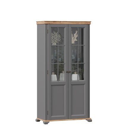 Шкаф двухстворчатый в гостинную Амели (Оникс серый) ЛД 642.890 в Перми - изображение