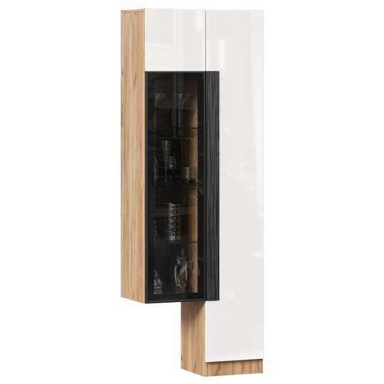 Шкаф с витриной Кельн, 674020, белый/дуб золотой в Березниках - изображение 4