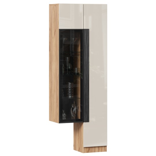 Шкаф с витриной Кельн, 674020, дуб золотой/кашемир в Перми - изображение 1