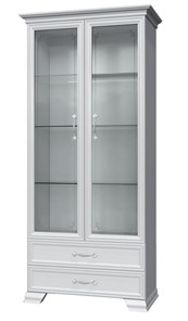 Шкаф-витрина Грация ШР-2, белый, 2 стекла в Соликамске