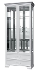 Шкаф-витрина Грация ШР-2, белый, 4 стекла в Березниках