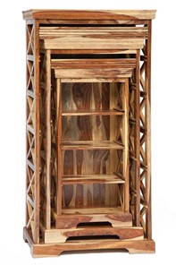 Шкафы для книг Бомбей - 0761A (набор 3 шт.) палисандр, натуральный (natural) арт.10047 в Кунгуре