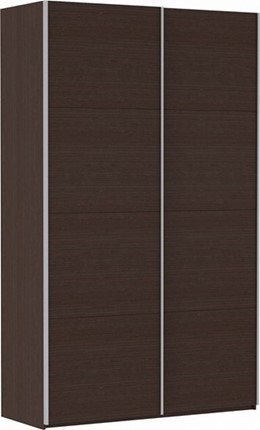Шкаф 2-дверный Прайм (ДСП/ДСП) 1600x570x2300, венге в Перми - изображение