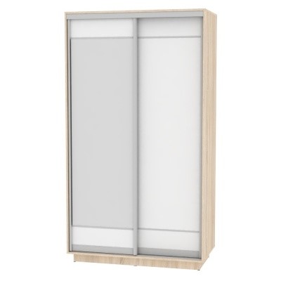 Шкаф 2-х дверный Весенний HK1, 2155х1200х600 (D1D2), ДСС-Белый в Перми - изображение