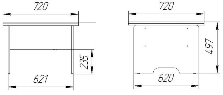 Складной стол-трансформер Дебют-5, венге светлый в Перми - изображение 2