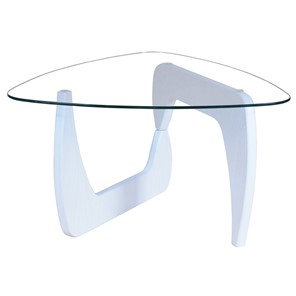 Стеклянный столик Берген-3, белый в Соликамске