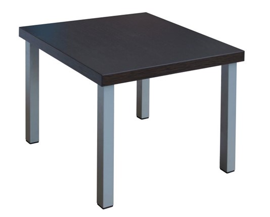 Столик квадратный Триада, венге/алюминий в Перми - изображение