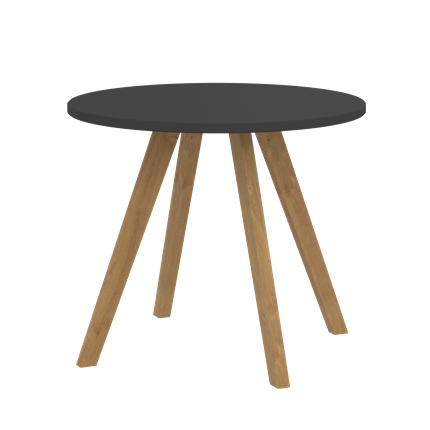 Журнальный стол круглый FORTA Черный Графит-Черный Графит-Бук FCT 570 (570х570х475) в Перми - изображение