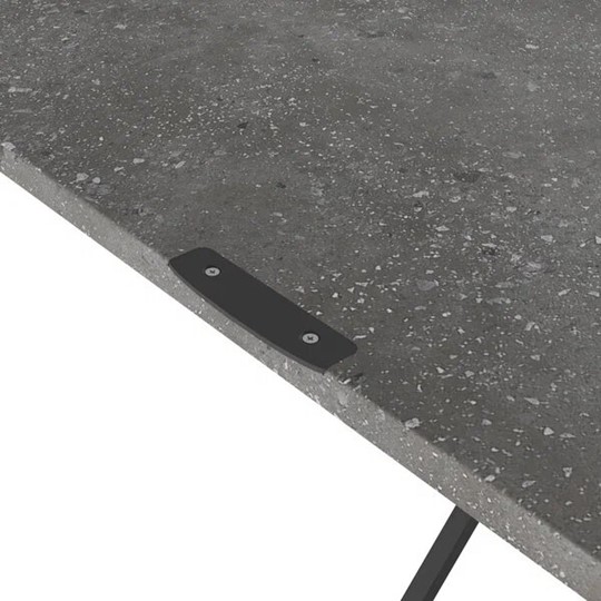 Складной стол-трансформер АНДРЭ Loft (терраццо черный) в Перми - изображение 4