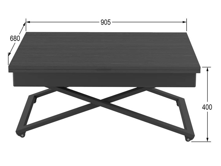 Складной стол-трансформер Генри, лес чёрный/чёрный в Перми - изображение 11