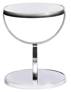 Столик GROTTO (mod. 9157) металл/дымчатое стекло, 42х42х50, хром в Кунгуре - предосмотр 1
