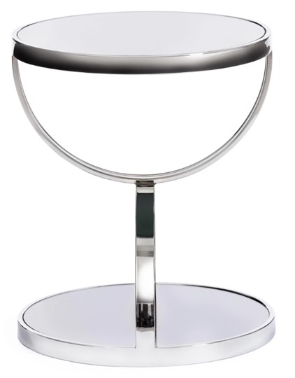 Столик GROTTO (mod. 9157) металл/дымчатое стекло, 42х42х50, хром в Соликамске - изображение 1