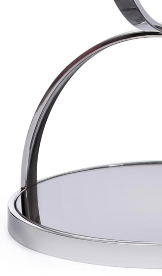 Столик GROTTO (mod. 9157) металл/дымчатое стекло, 42х42х50, хром в Перми - изображение 2