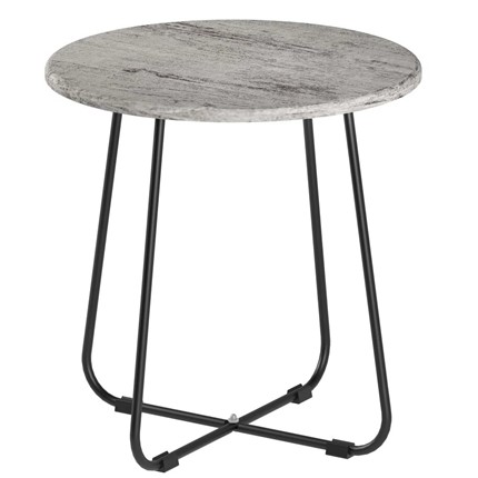 Круглый столик BeautyStyle-14 (серый шпат/черный) в Перми - изображение