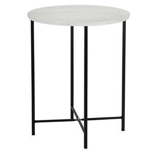 Круглый столик Мебелик BeautyStyle-16 (дуб дымчатый/черный) в Березниках